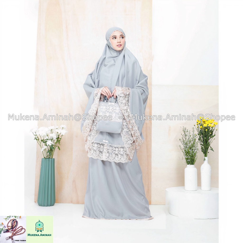 MUKENA DEWASA SELEENA ALMIRA SERIES RENDA MEWAH