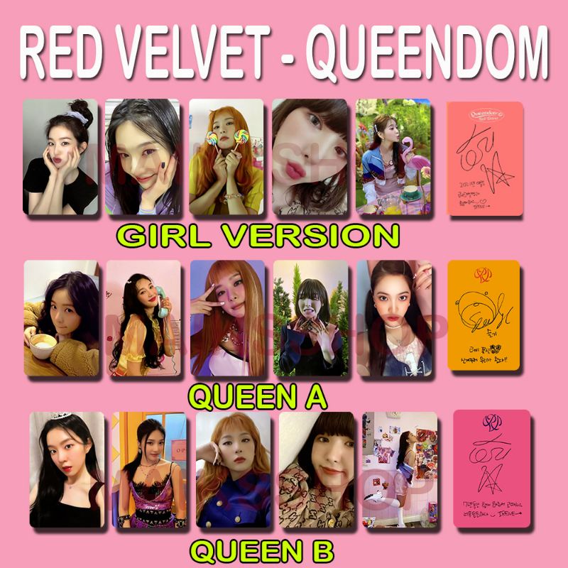 Red Velvet Queendom Photocard Kpop