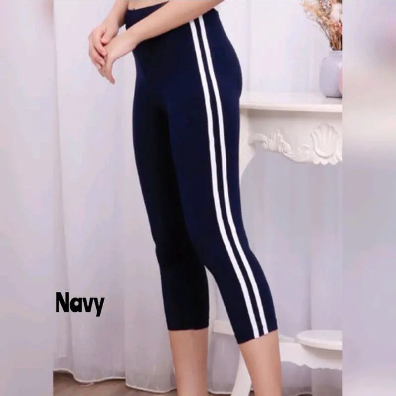 Celana wanita 7/8 list import / celana legging wanita 7/8