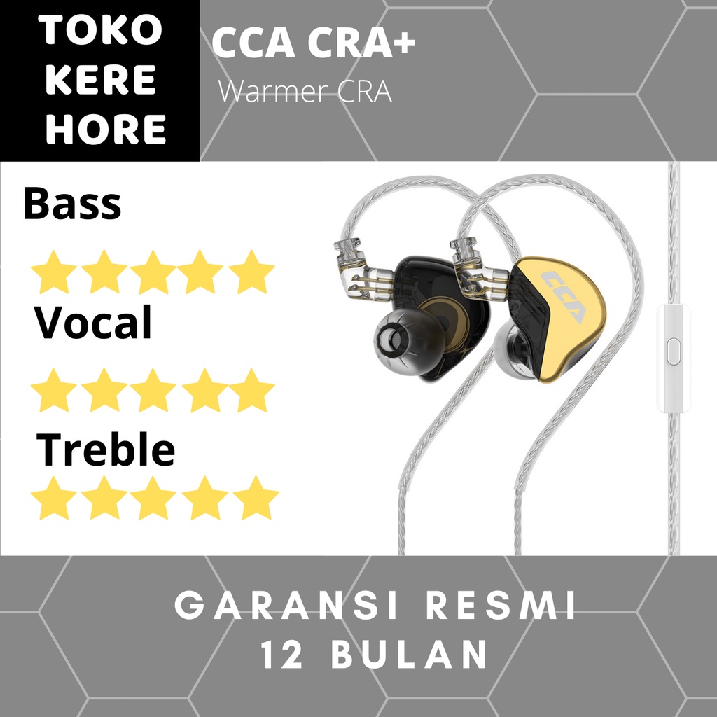 CCA CRA+ HiFi In Ear Earphone with MIC