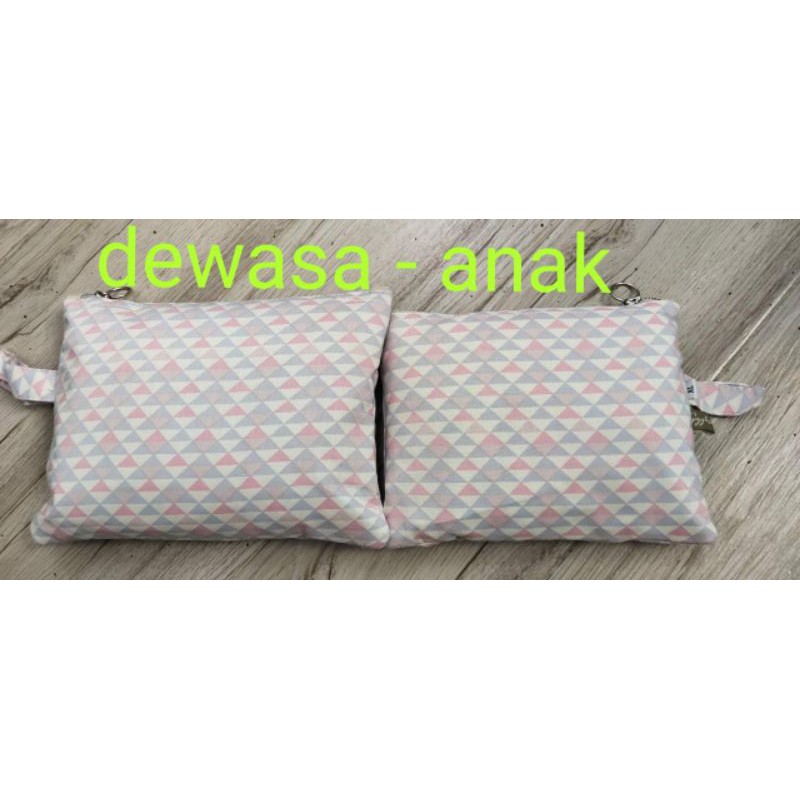 Mukena Couple Giggles Signature Pink Triangle & Anak XL