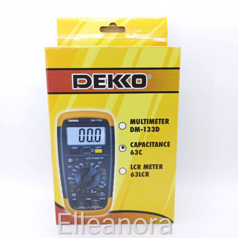 Capacitance Capasitor Meter Digital Dekko 63C