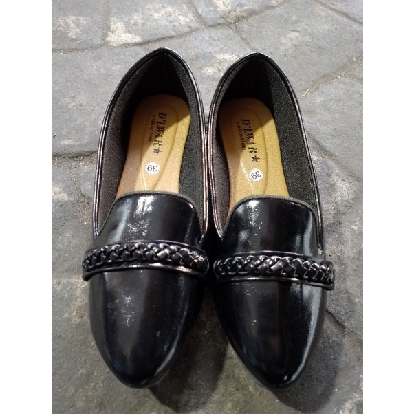 Sepatu pansus wanita hitam kerja  | hitam kuliah | Sepatu PKL Dan PNS