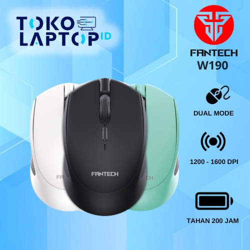 Fantech W190 Wireless Dual Connection Silent Mouse