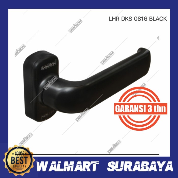 Jual Handle dekkson LHR DKS 0816 Black / Ganggang pintu aluminium