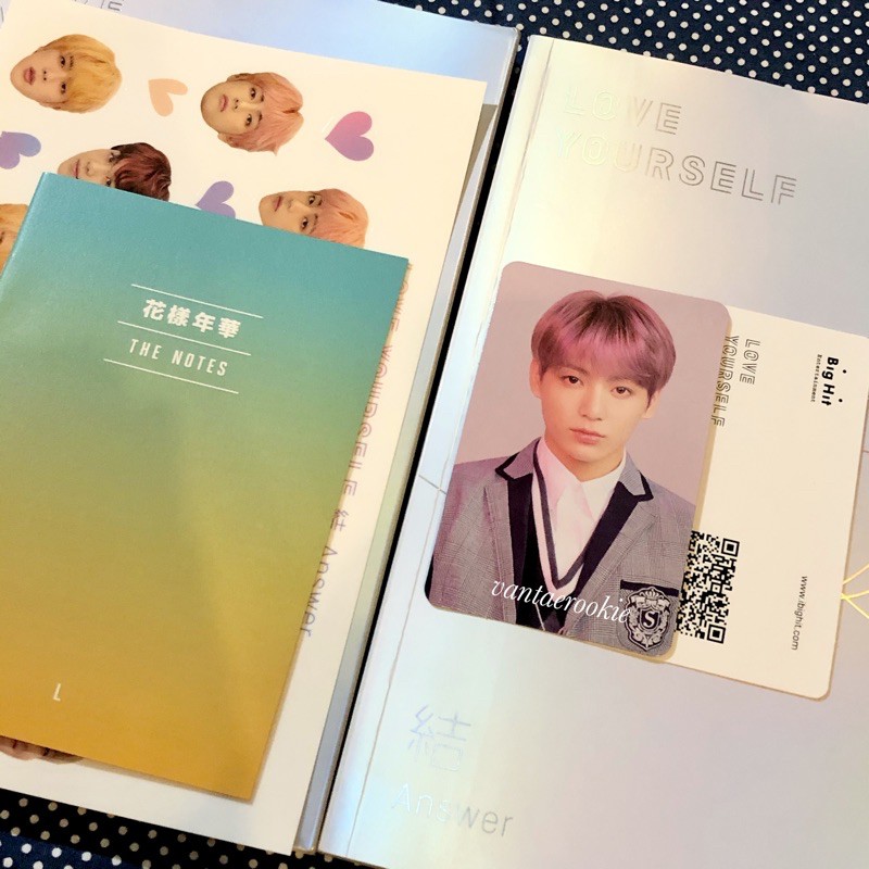 bts album fullset ly answer L pc jungkook photocard