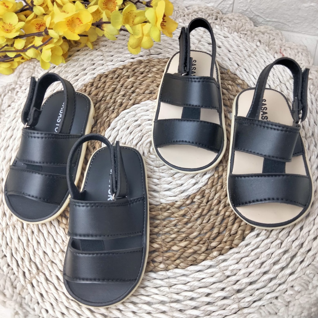 Sasastory Sepatu Sandal Anak Laki Laki Sol Bunyi Usia 1 2 3 Tahun Sepatu Sandal Anak Perempuan Sol Bunyi Usia 1 2 3 Tahun Sepatu Sandal Anak Balita Sepatu Sandal Anak Bunyi Sepatu Sandal Putih Sepatu Sandal Hitam GA18