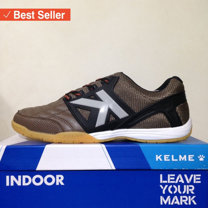 Sepatu Olahraga murah Harga Terjangkau / Sepatu Futsal Kelme Subito Camel 55783-43 Original BNIB