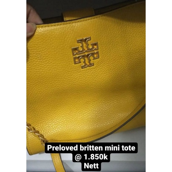 tb britten mini tote preloved