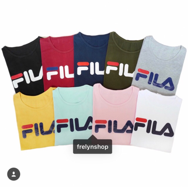  BAJU KATUN FILA HITAM PUTIH NAVY ABU PINK MAROON HIJAU 