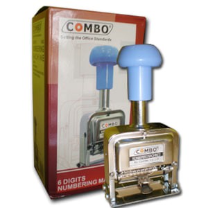 Combo stempel nomor otomatis 6 digit