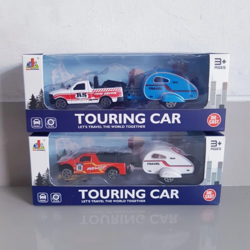 Diecast Truk Derek Camper Van Alloy - Mainan Miniatur Mobil MobilanTouring Car