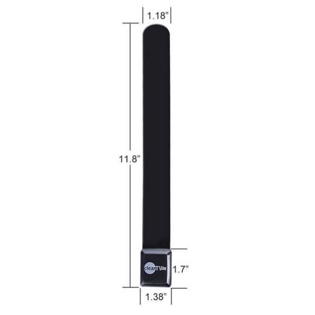 Antena TV Indoor Digital Clear TV Key HDTV - Full HD - Hitam