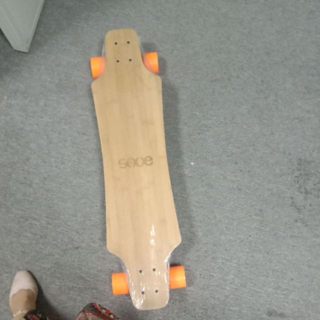 Papan skateboard Panjang Bahan Bambu Ukuran 36x9 Inci Dengan logo laser