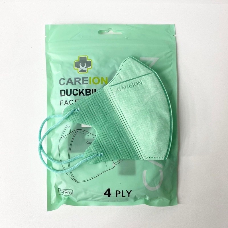 Masker DUCKBILL Garis New CAREION  3PLY SACHET ISI 10