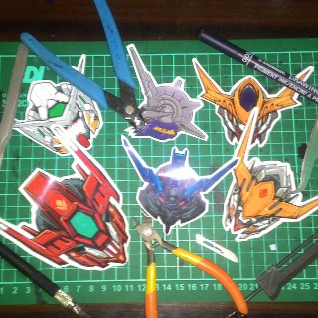Stiker Gundam Set Barbatos, exa, Vidar, Flauros.