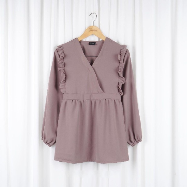 Blouse Wanita / Zahira Top Blouse Bahan Ity Crepe / Blouse Putih Wanita Korea / Kemeja Wanita / Baju Oversize Wanita / Kemeja Lengan Panjang / Baju Wanita / Baju Lebaran Wanita / Atasan Wanita Bahan Katun / Atasan Termurah /  Baju Atasan Wanita Terbaru