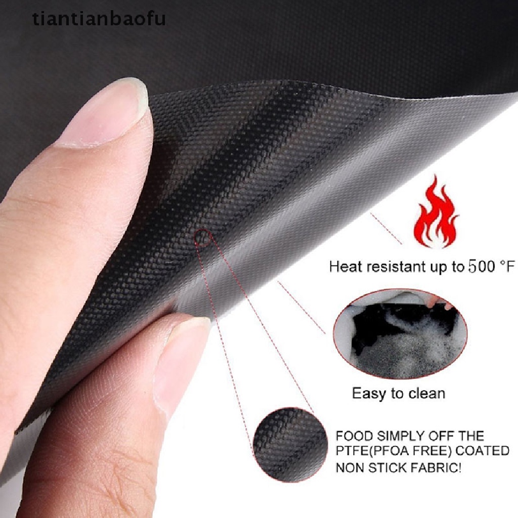 (Tianbaofu) Alas Panggang BBQ Reusable Anti Lengket