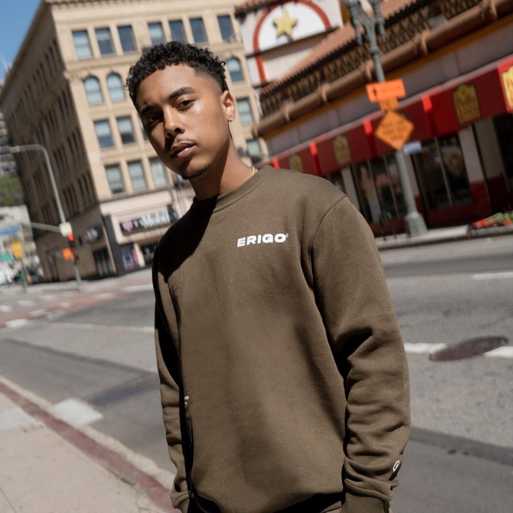 ATASAN CREWNECK POKET COMBI ERIGO SIMPLE/TERBARU/TERLARIS PREMIUM /DISTRO PRIA&amp;WANITA [COD]