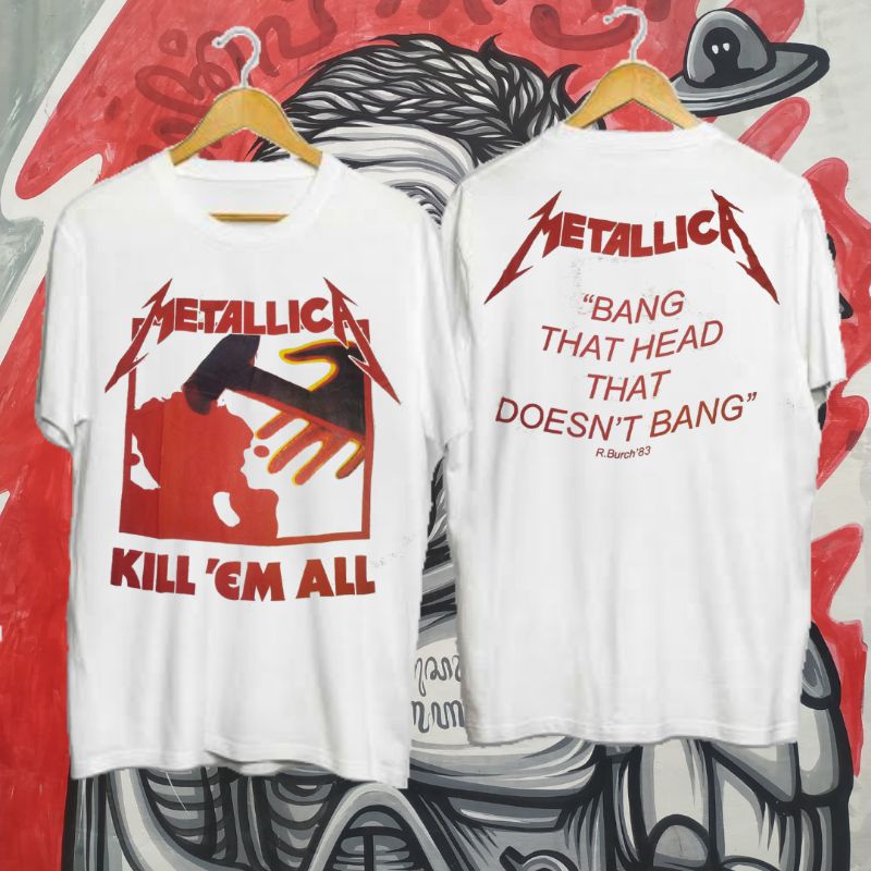 KAOS MUSIK METAL║ KAOS BAND MUSIK PUNK ║ KAOS BAND MUSIK PUNK KAOS PUTIH