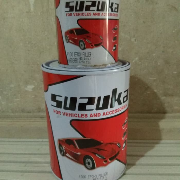 Suzuka Epoxy Filler Grey / Epoxy 0.8Lt + 0.2 Lt Hardener
