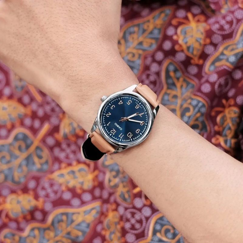 Jam tangan Casio MTP-V005 brown original