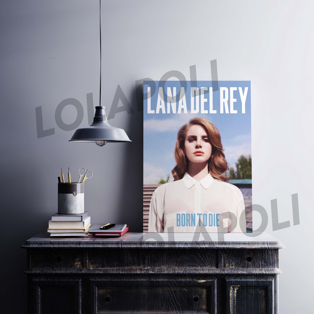 Hiasan Dinding Poster Kayu - Born To Die Lana Del Rey