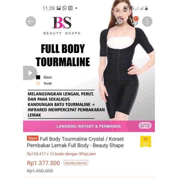 PRELOVED Beauty Shape Full Body Tourmaline