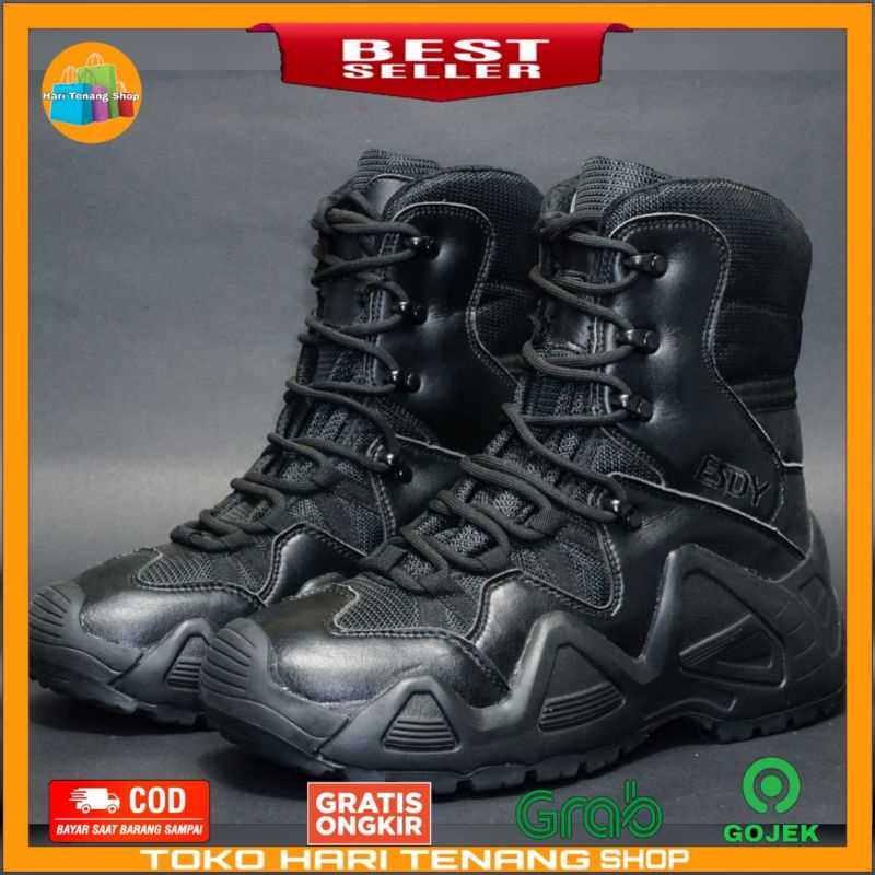 SEPATU BOOTS ESDY L0WA HITAM/SEPATU BOOTS TACTICAL/SEPATU ESDY IMPORT