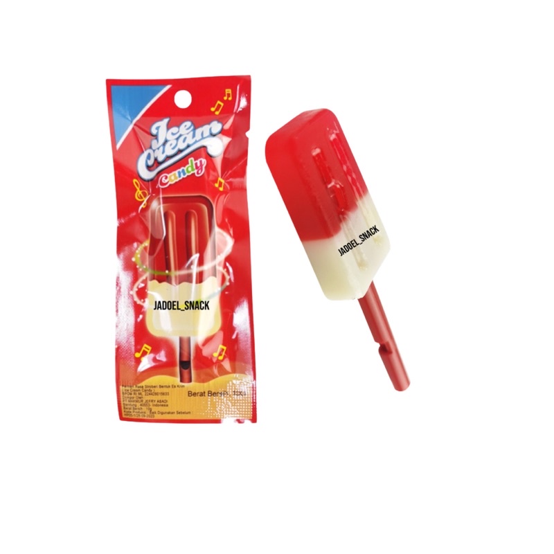 

ICE CREAM LOLLIPOP Peluit 10 gr Permen Es Krim Lolipop by Jadoel_snack