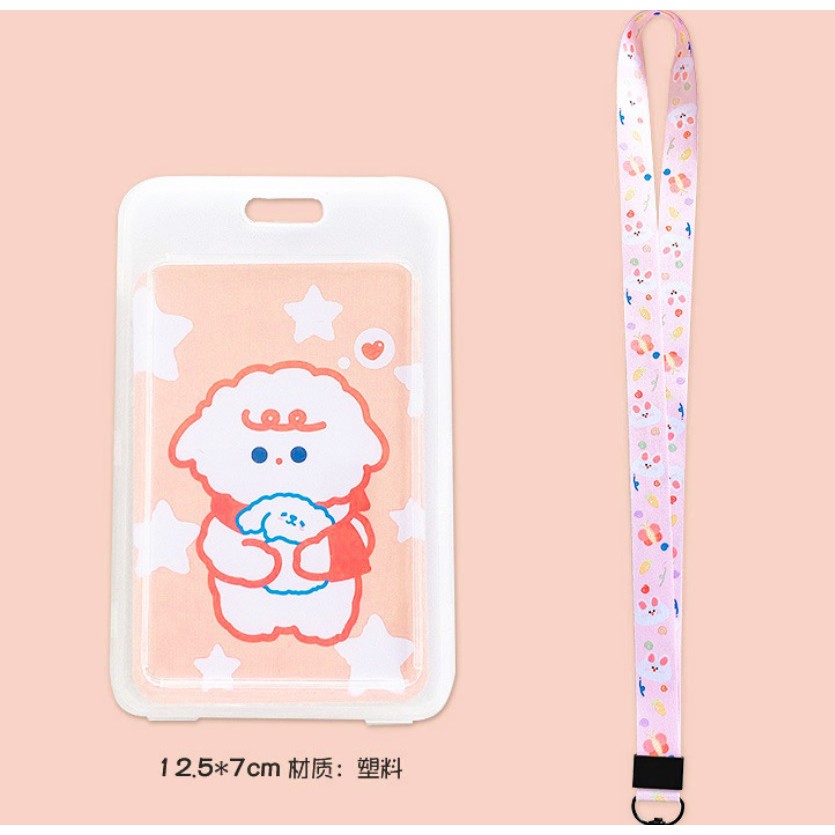 

Tali Kartu Nama ID Lanyard Card Holder ID Card Gantungan Kartu Akses Kartu Kerja Karakter