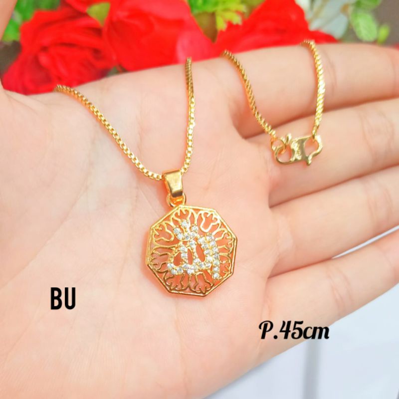 Kalung Dewasa Lafat Allah SWT 3 varian tidak karat *COD*