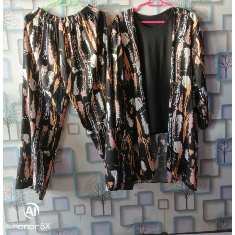 SETELAN WANITA RAYON ONE SET 3IN1 SETCEL WANITA