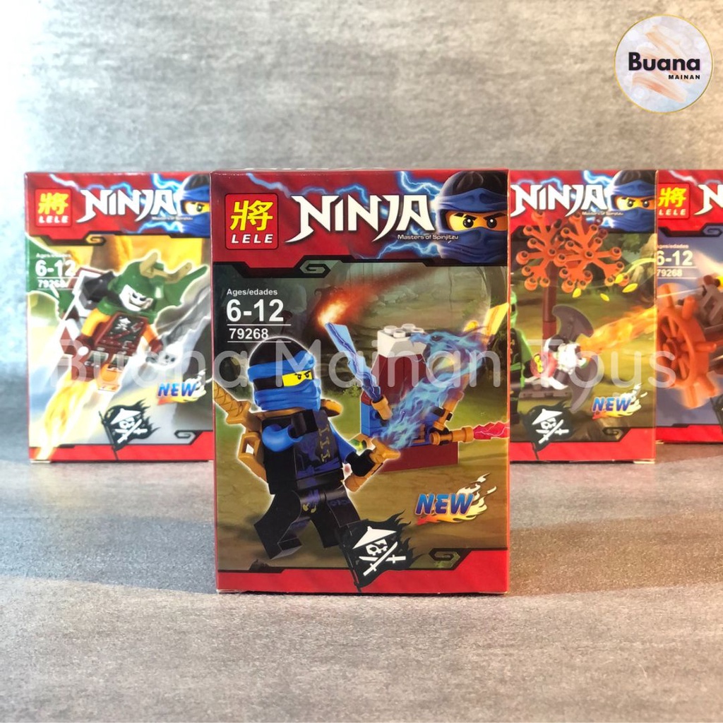 BRICKS LELE KARAKTER NINJA-GO MAINAN EDUKASI ANAK BRICK MOVIE NINJA GO CHARACTER MINI FIGURE FIGURES