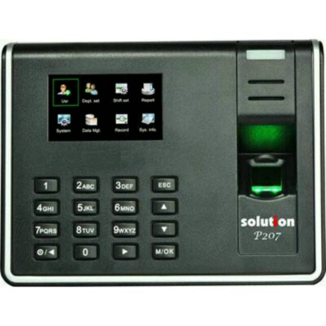 Solution P207 /Mesin absensi Sidik Jari/Fingerprint/Absen