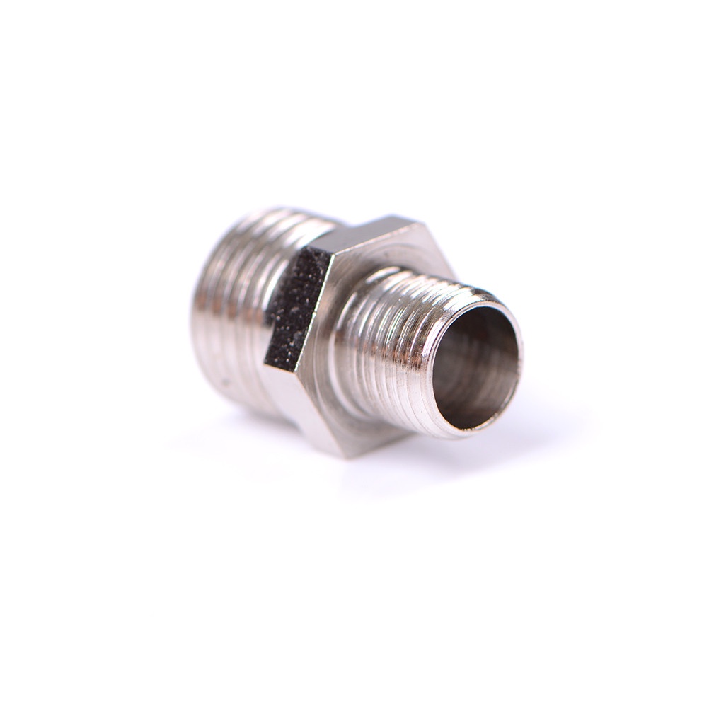 {LUCKID}1/4'' BSP Male to 1/8'' BSP Male Airbrush Hose Adaptor Fitting Connector