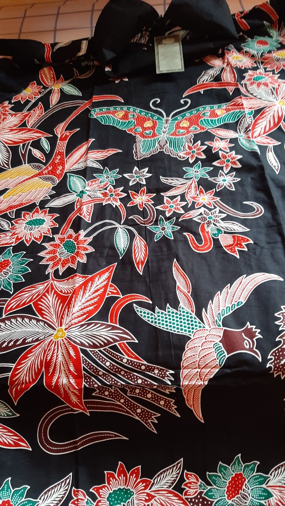 Grosir Terlaris Genes Jelita Tunic Navbor Yelbor Whitbor Creambor Tunik Batik Modern Hrb057