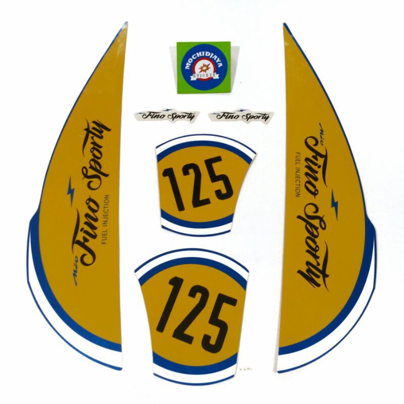 striping motor Fino sporty FI 125 warna biru terlaris terbaik