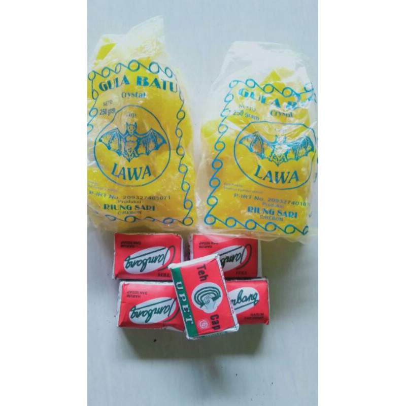 

gula batu crystal + teh tambang