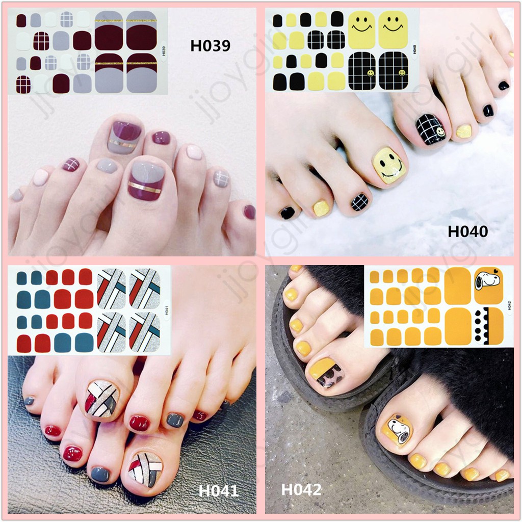 &lt;Jjoygirl&gt;H Nail sticker motif / sticker kuku / stiker kuku / nail stiker glitter / stripes design