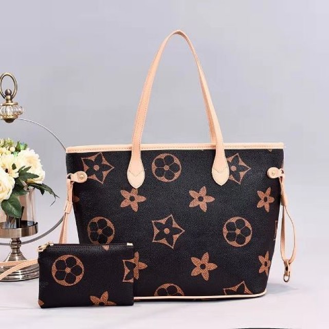 ZC 2081 RISCE TAS TOTE 2IN1 IMPORT WANITA CEWEK PEREMPUAN JAKARTA BATAM LV