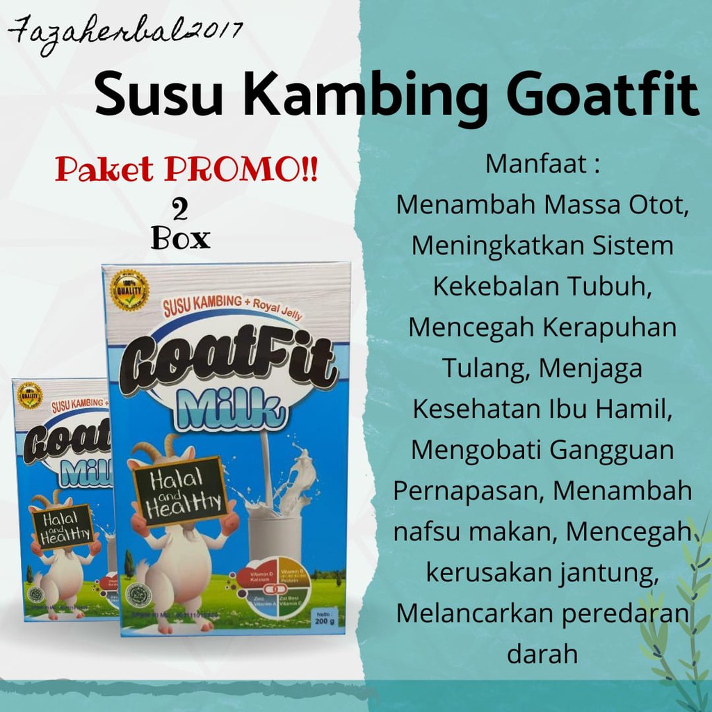 2 SUSU KAMBING Goatfit