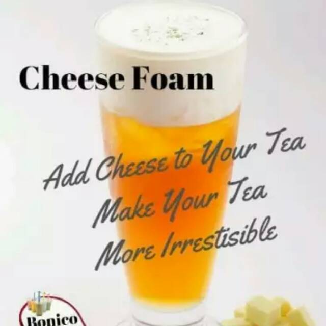 

Bonico cheese Foam Powder toping tea 250 gr Nagai tea whiped cream toping busa keju