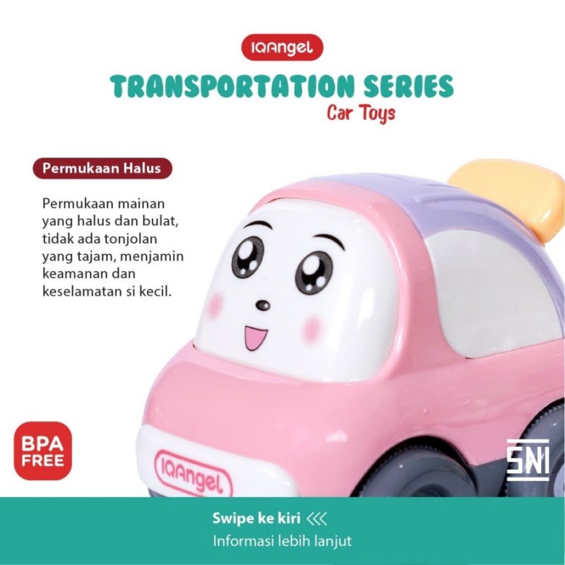 IQ Angel Transportation Series Mainan Motorik Anak - Car / Mobil - Pilih Varian