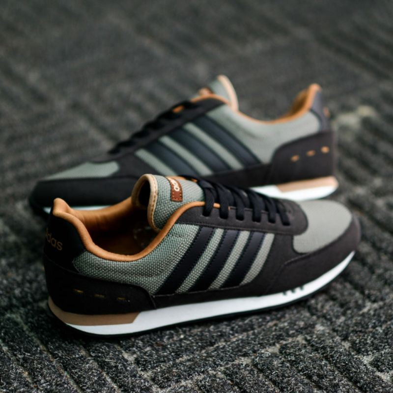 SEPATU ADIDAS NEO CITY RACER GREEN BLACK