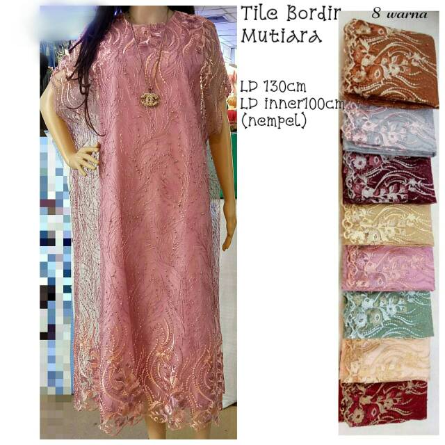 Kaftan KT003 Tile Import Mutiara/Kaftan Cantik/Kaftan Mewah