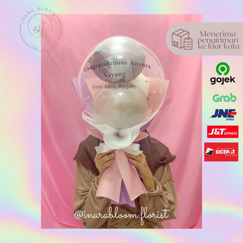 buket wisuda/ hadiah wisuda/ buket wisuda murah/ buket balon wisuda/ bucket balon
