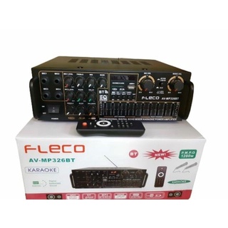Amplifier Bloetoth Karaoke Fleco AV-MP326BT Original/Power Amplifier Salon/Amplifier Speaker Aktif/Mixer Audio/Ampli Sound System/Mixer Karaoke/Mixer SPEAKER AV 326BT 4 Lubang Aux