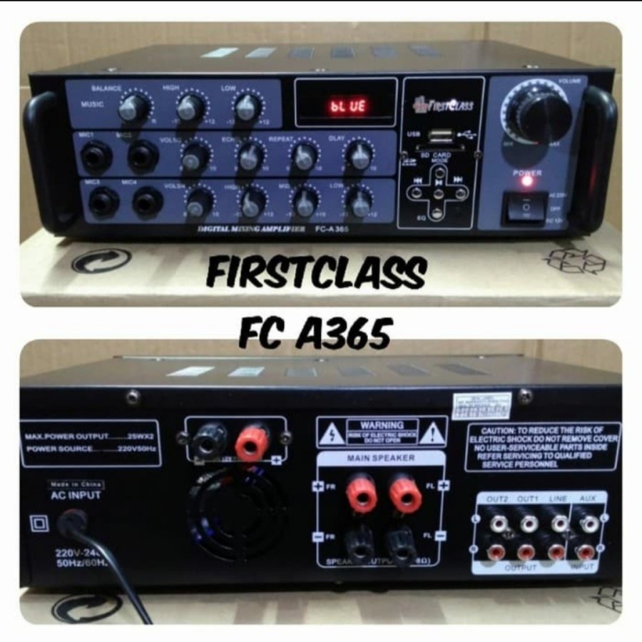 Power Amplifier Firstclass FC-A365 Bluetooth