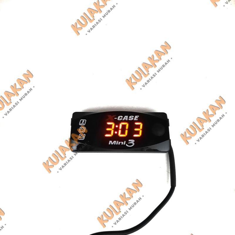 Voltmeter Aki Jam Digital Temperatur Suhu 3 In 1 Voltmeter 3 Fungsi Motor Mobil